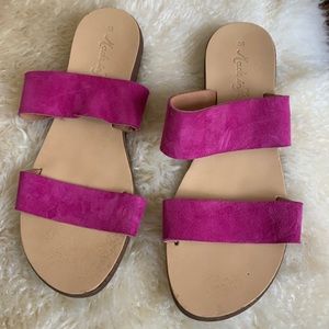 Pink sandal slides